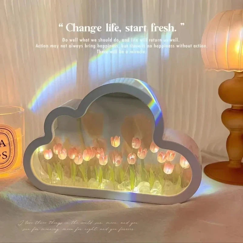 Tulip Atmosphere Infinite Flowers Night Light - Image 1