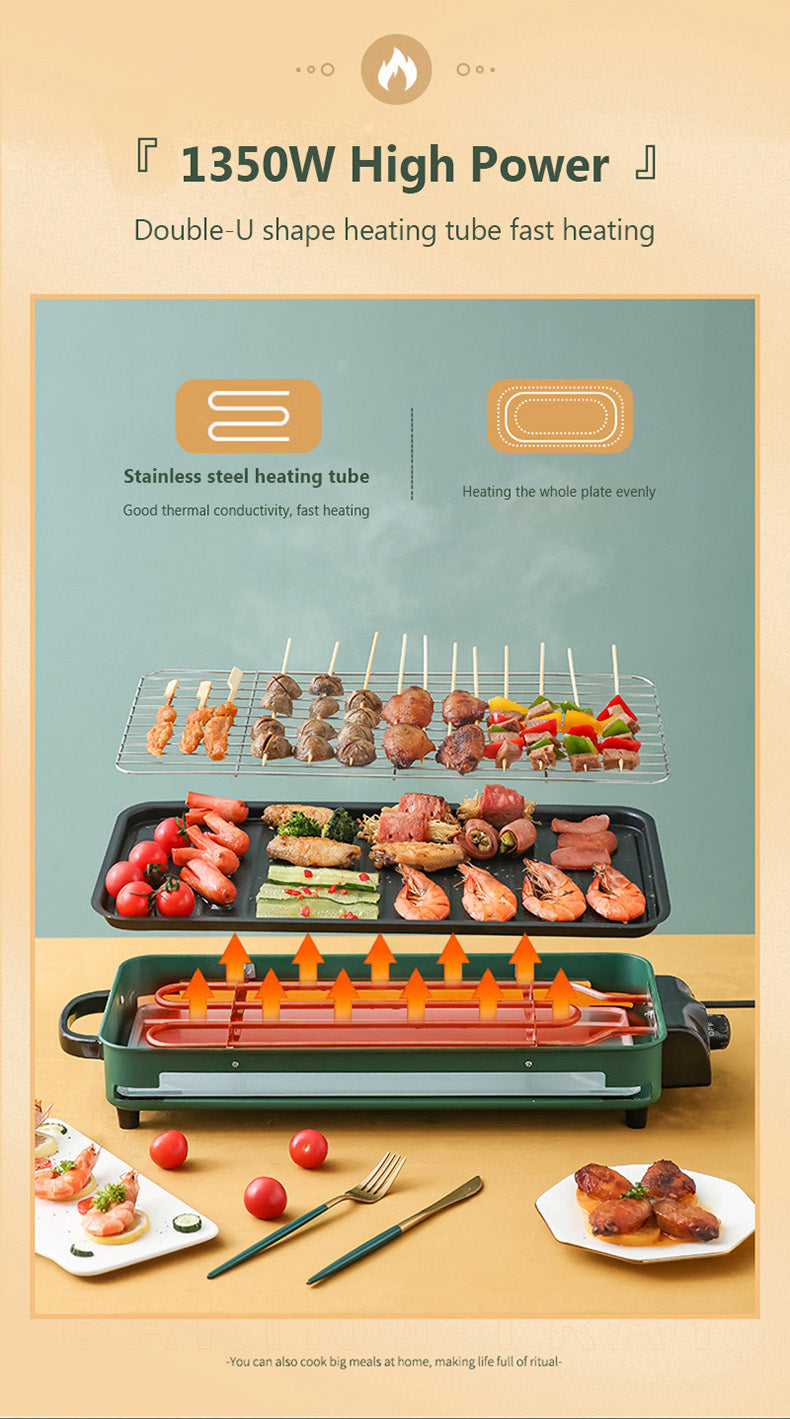 Smokeless Adjustable Electric Grill - Image 6