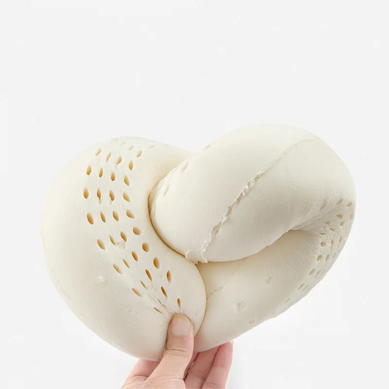 Natural Latex Breathable U-Shaped Neck Pillow - Image 4