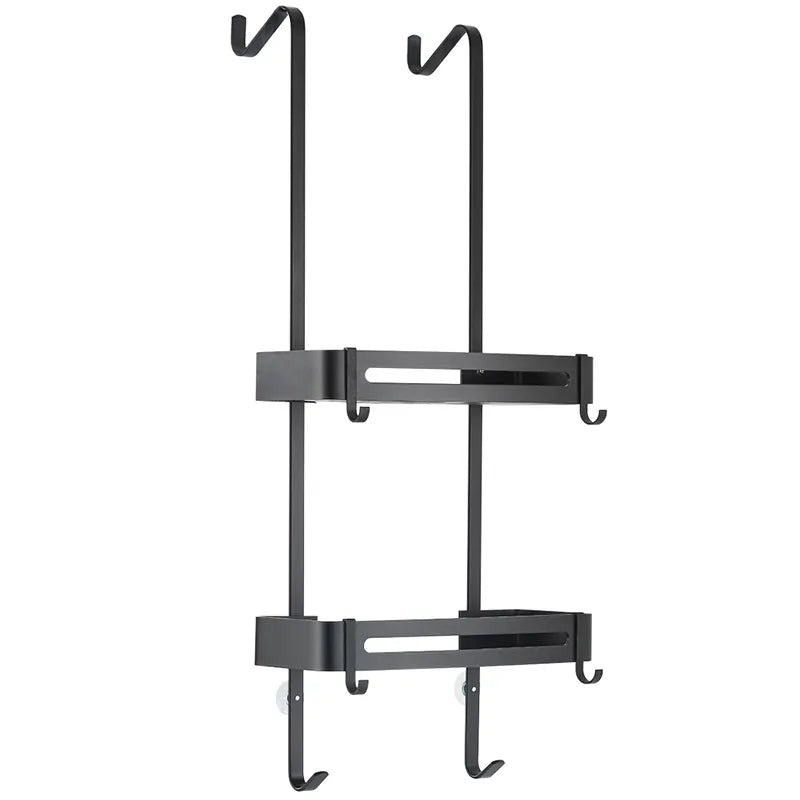 Sleek Shower Nail-Free Dual Layer Organizer Rack - Image 8