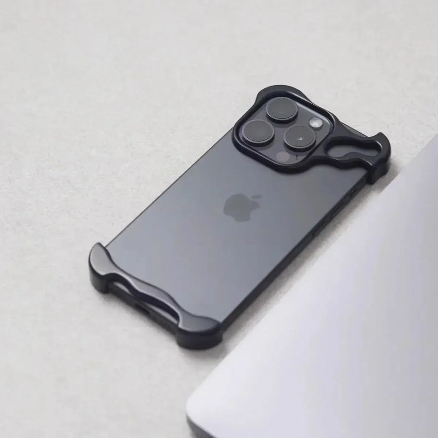 Luxury Irregular Metal Bumper Phone Case - Image 4