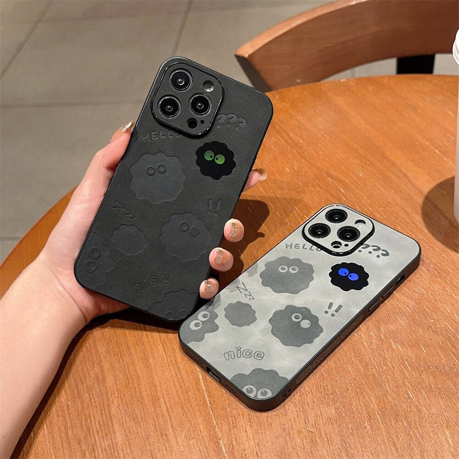 Cute Monster Shockproof Leather iPhone Case - Image 5