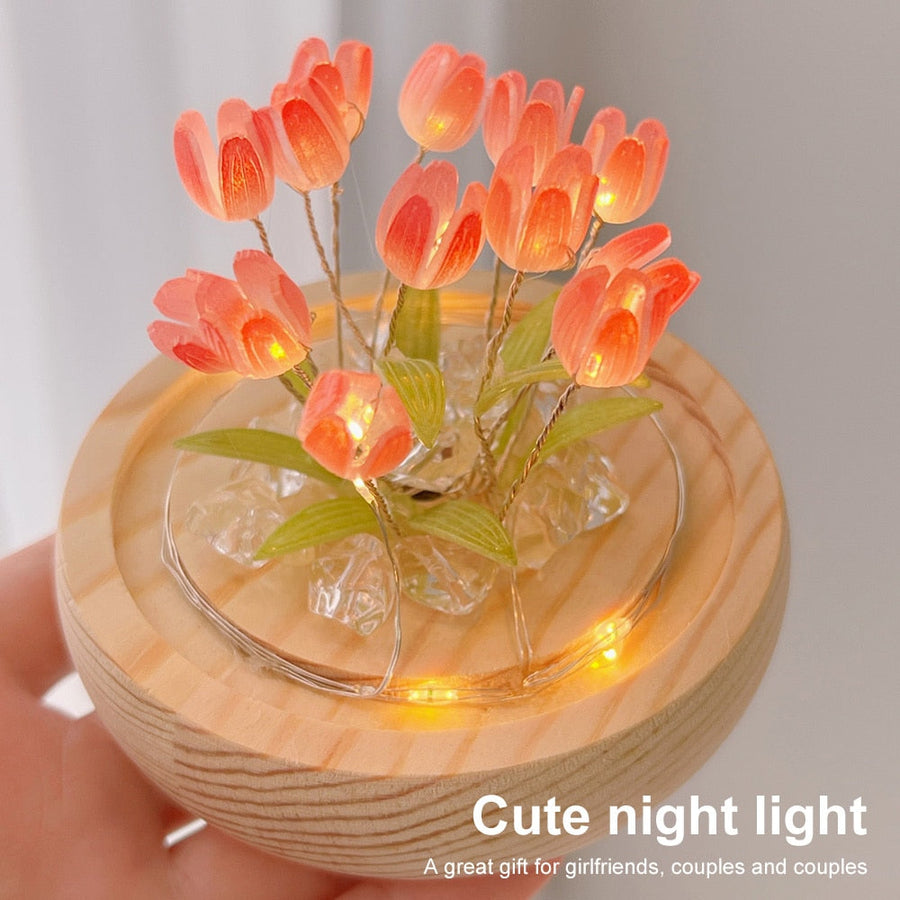 Shiny Tulip Handmade Night Lamp - Image 5