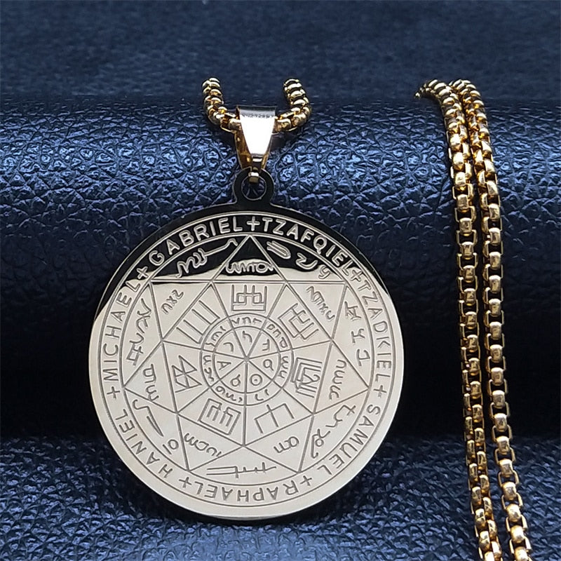 Divine Guardian Seven Archangels Stainless Steel Pendant Necklace - Image 7