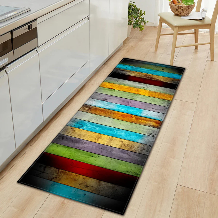 Vintage Wood Look Non-slip Cute Rugs - Image 4