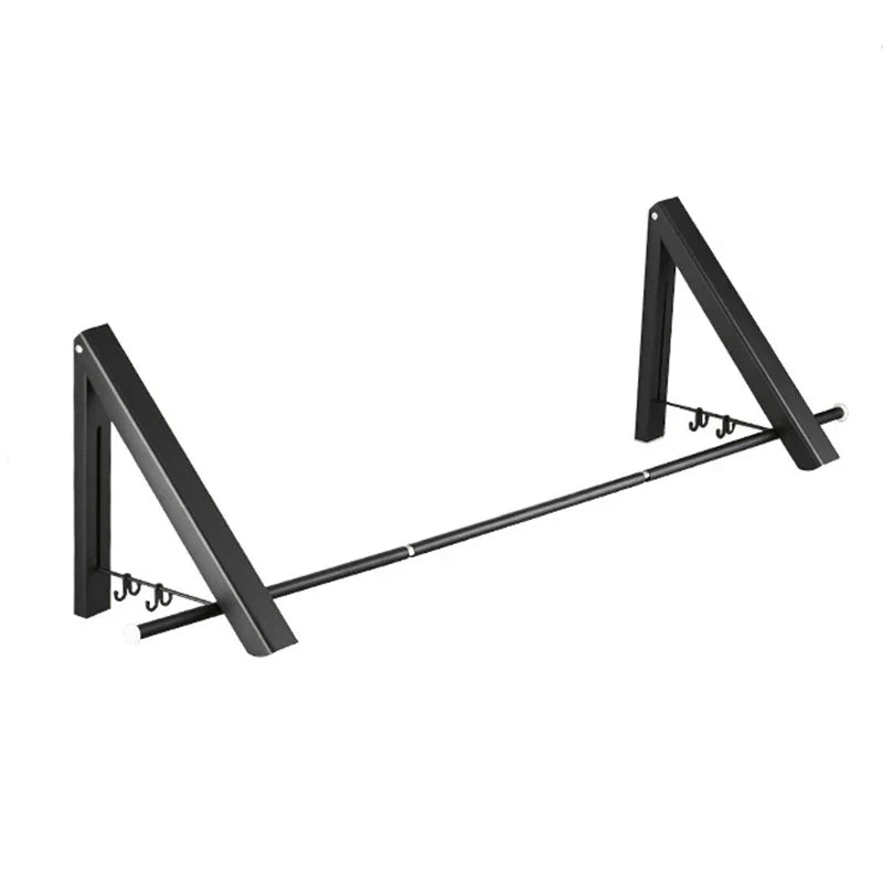 Space Saver Foldable Wall Clothes Aluminum Rack - Image 5