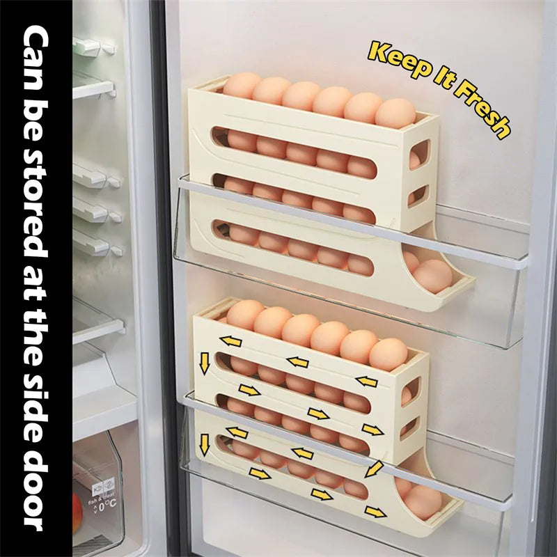 Eggs Dispenser Fridge Organizer Rack - Image 1