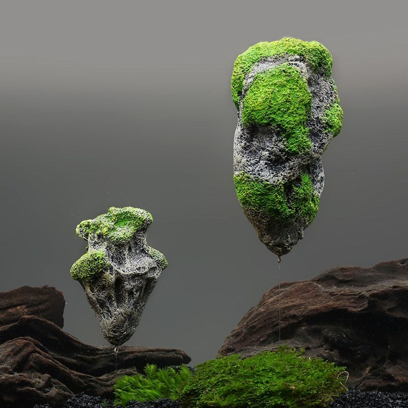 Sea Mountain Flying Rock Aquarium Decor - Image 0
