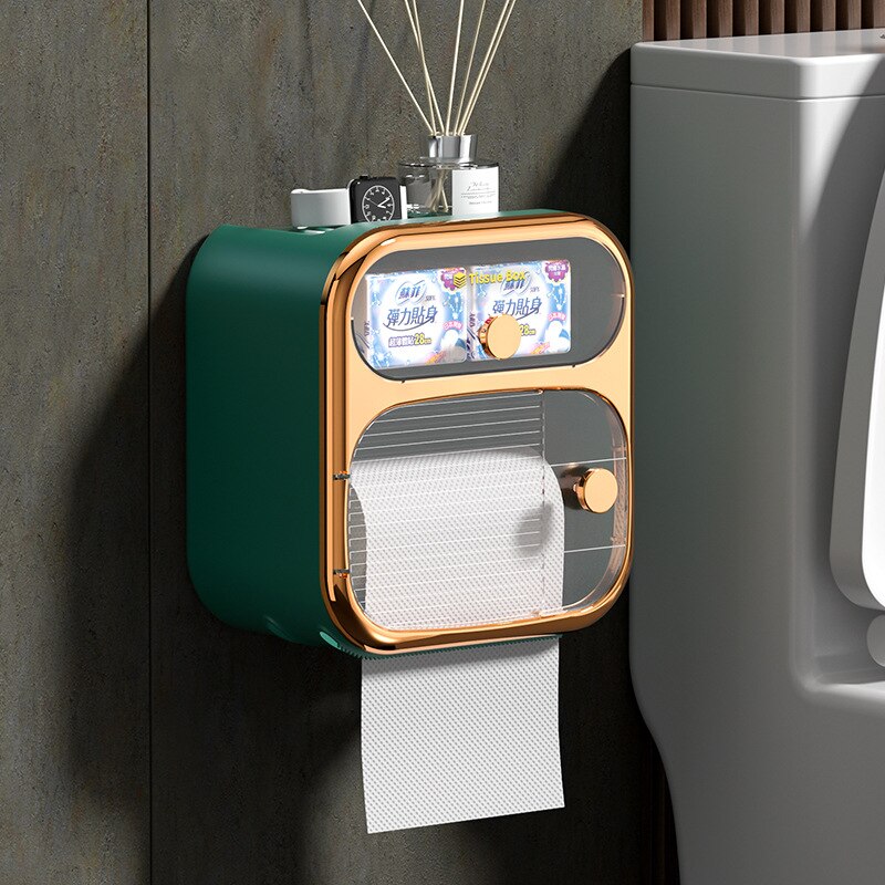 MultiBox Wall-Mounted Toilet Paper Towel Storage Box - Image 8