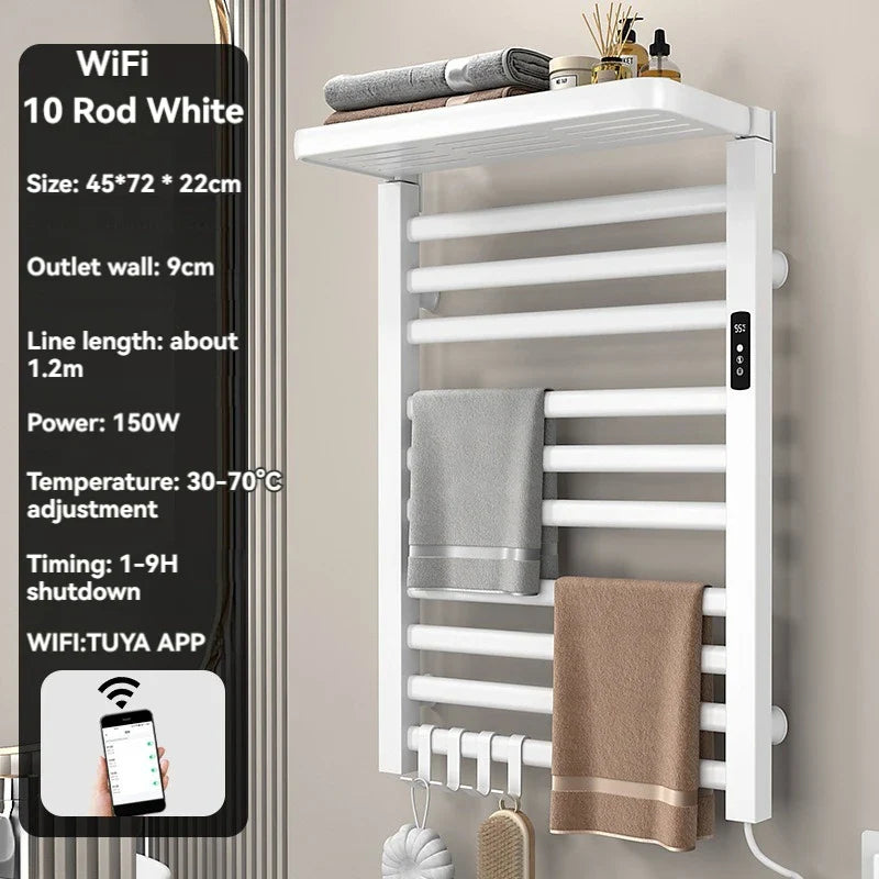 Intelligent Electric Heated Towel Drying Organizer Rack - Image 23