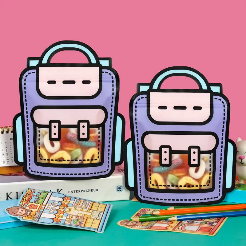 50pcs Creative 2D Cartoon Schoolbag - Image 6
