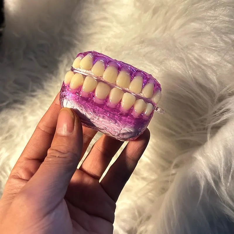 All Smiles Funny Teeth AirPods Cover Case