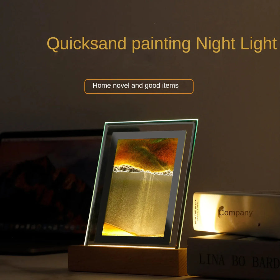 Sand Art LED Quicksand Artistic Table Lamp - Image 3