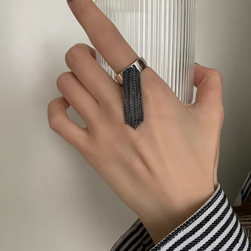 Vintage Geometric Multilayer Ring - Image 1