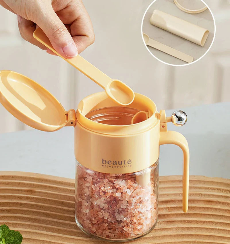 Moisture Block Glass Seasoning Jar - Image 1