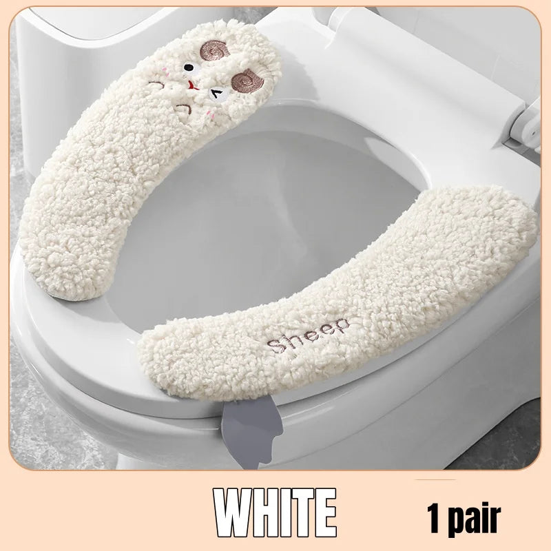 Cozy Plush Warm Toilet Seat Cover - Image 7