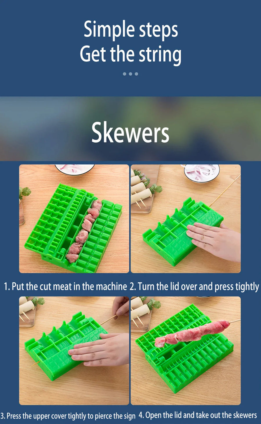 All-in-One BBQ Meat Veggie Maker Kit - Image 4