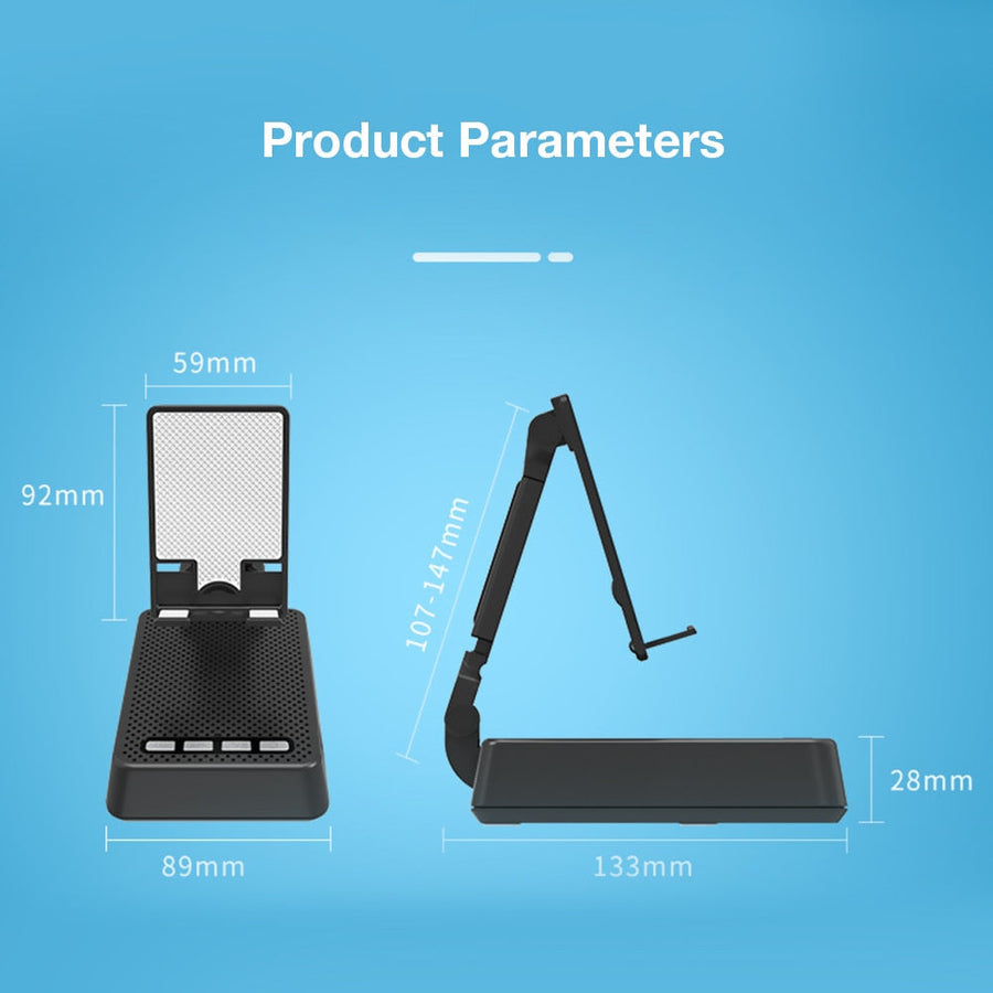 Universal Foldable Bluetooth Speaker Phone Holder - Image 5