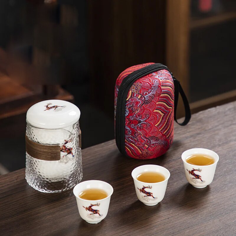 Forest Deer Ceramic Tea Set - Image 4