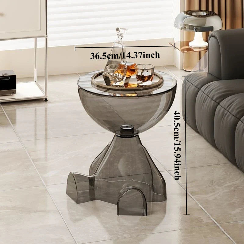 European Acrylic Transparent Space-Saving Coffee Table - Image 6