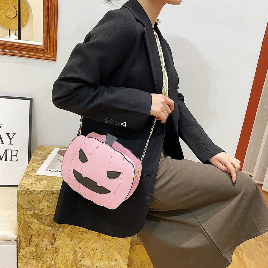 Pumpkin Shape Mini Shoulder Bag - Image 6