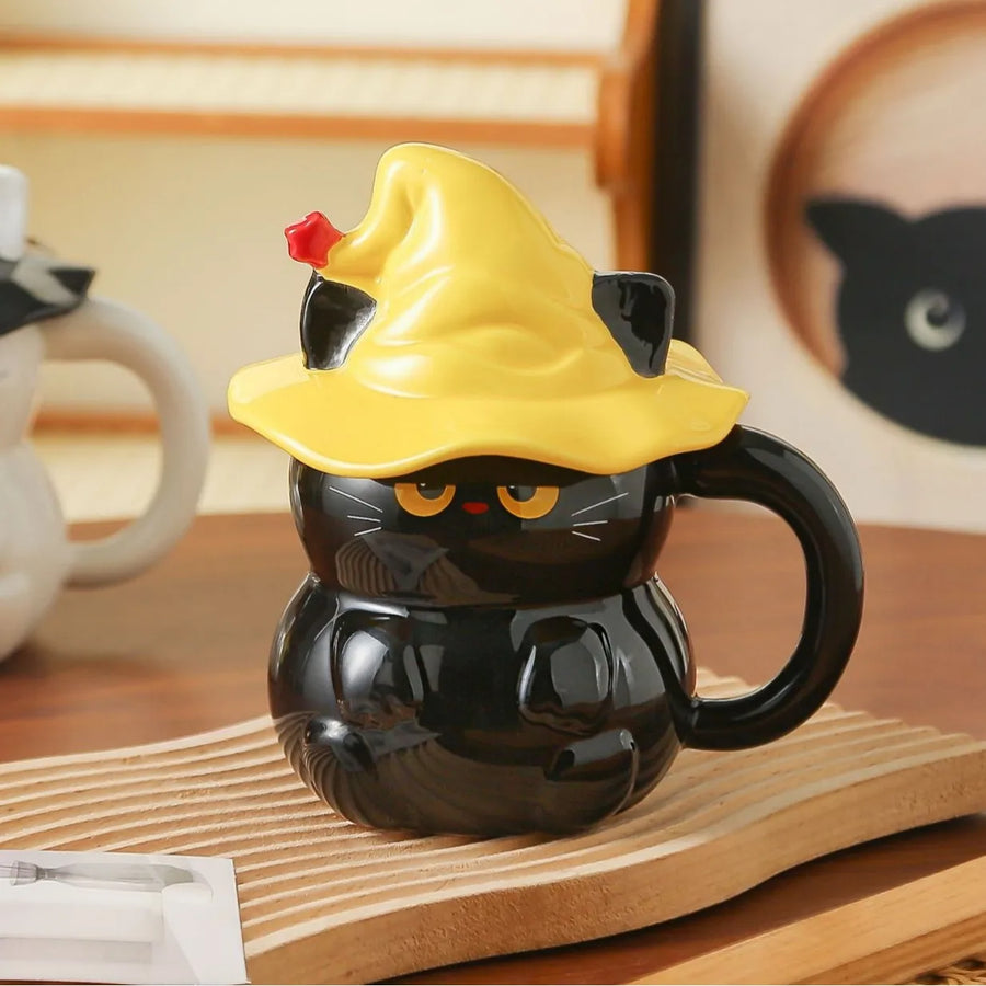 Midnight Witch Cat Mug - Image 5