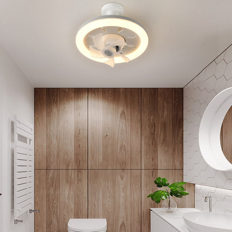 2in1 Radiant Rotating RC Ceiling Fan Lamp - Image 12