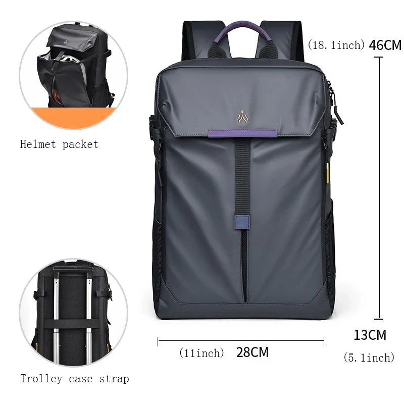 Multi-Compartment Urban Life Travel Backpack - Image 8