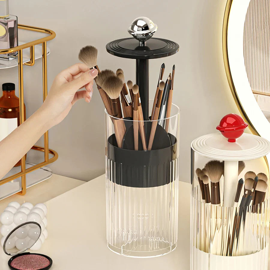 Auto Lift & Luxe Makeup Brush Organizer - Image 2