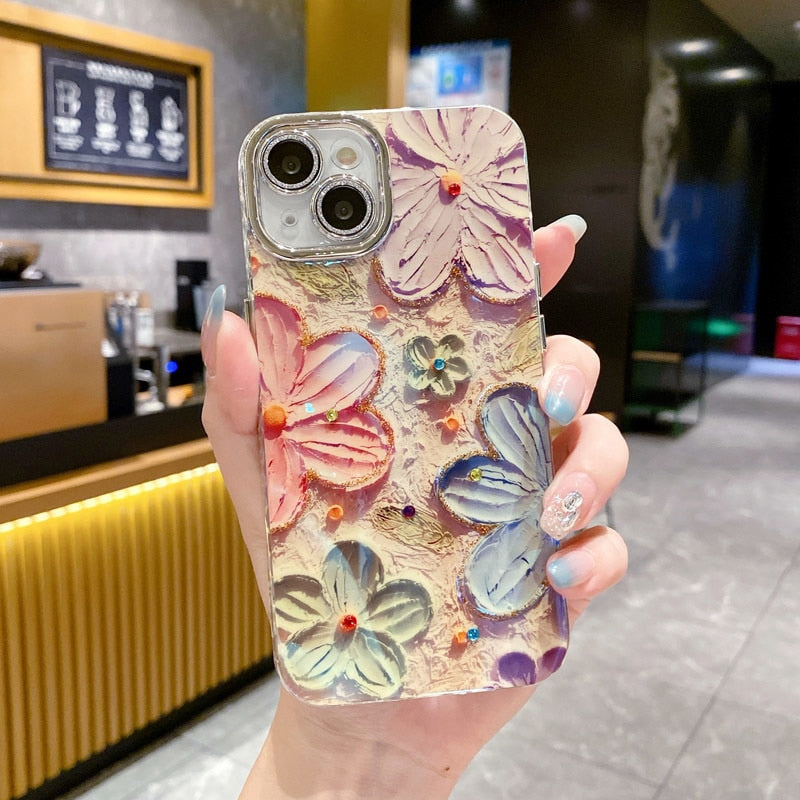 Flower Glow Soft Shockproof iPhone Case - Image 2