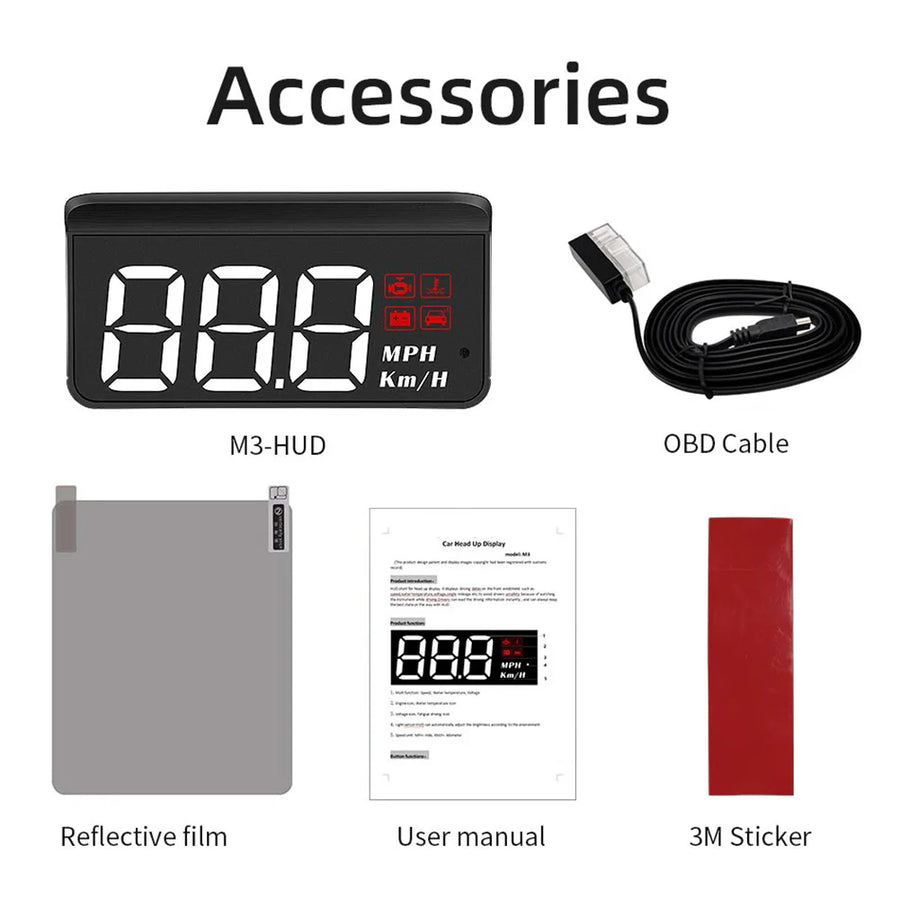 Digital HUD System Windshield Car Speedometer - Image 8