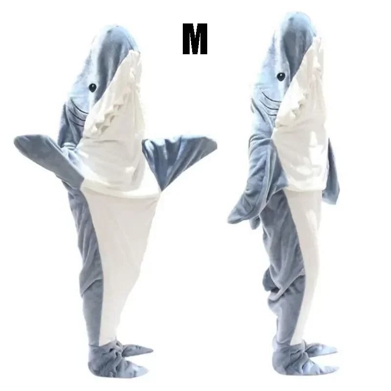 Snuggly Shark Cozy Hooded Onesie Blanket - Image 10