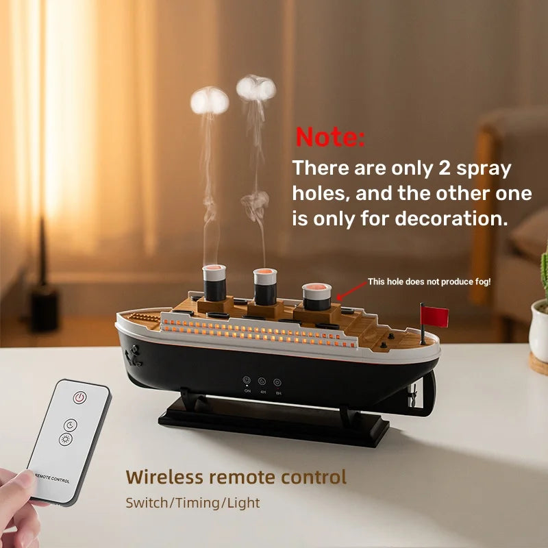 Luxury Ocean Liner Electric Aromatherapy Air Humidifier - Image 1