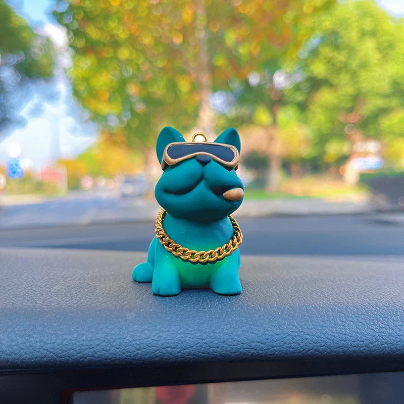 Mini Fancy Bulldog Car Console Decor - Image 9