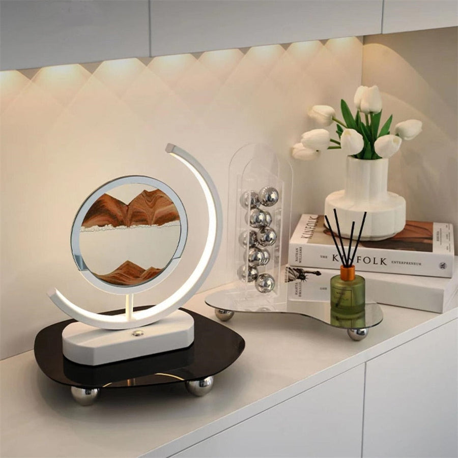 3D LED Flowing Sand Art Table Lamp - Image 1