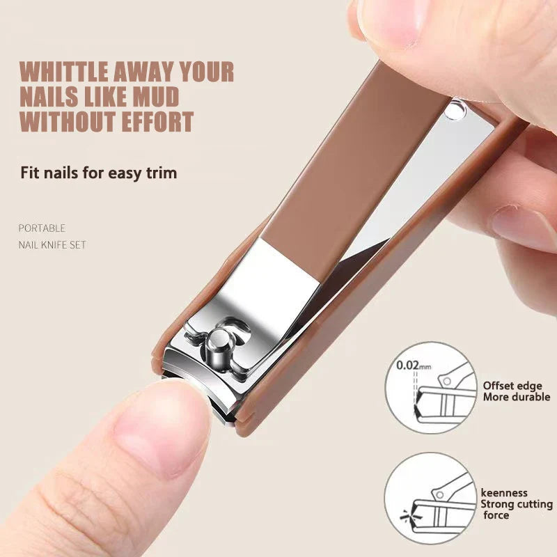 Professional Nail Manicure Stainless Steel Tool Set - Image 1