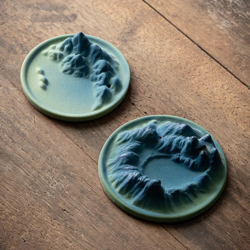 Mistic Mountain Ceramic Waterfall Incense Burner - Image 1