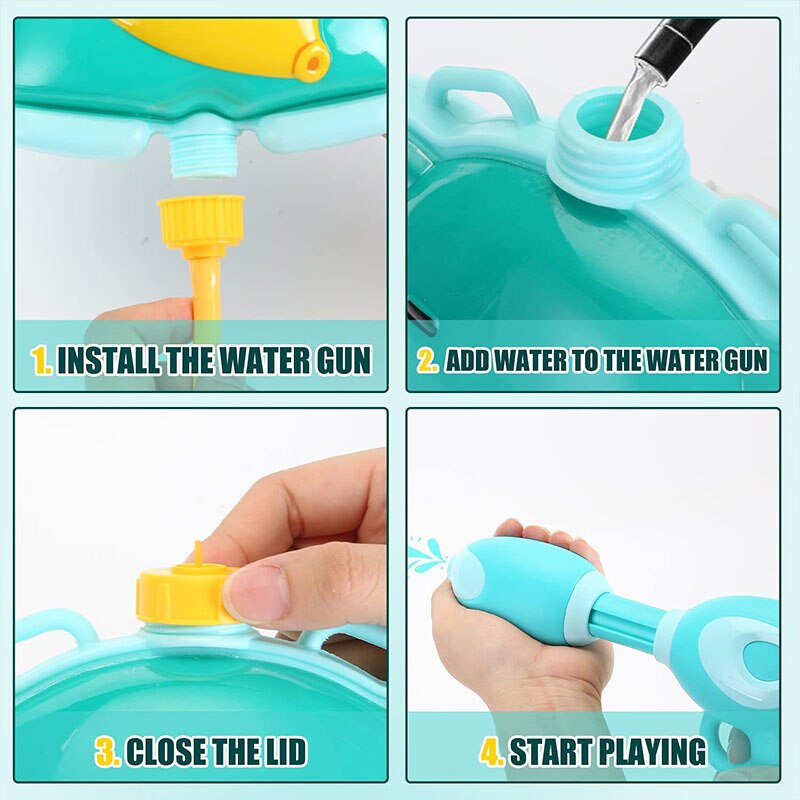 Sun Fun Aqua Ranger Backpack Kids Water Gun - Image 2