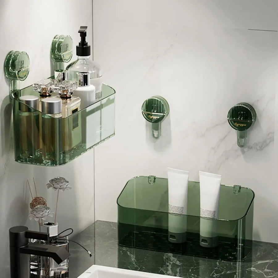Strong Suction Quick Mini Bathroom Storage Rack - Image 2