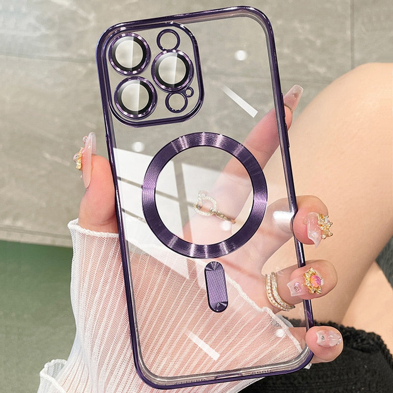 Sky Clear Transparent Silicone iPhone Case - Image 1