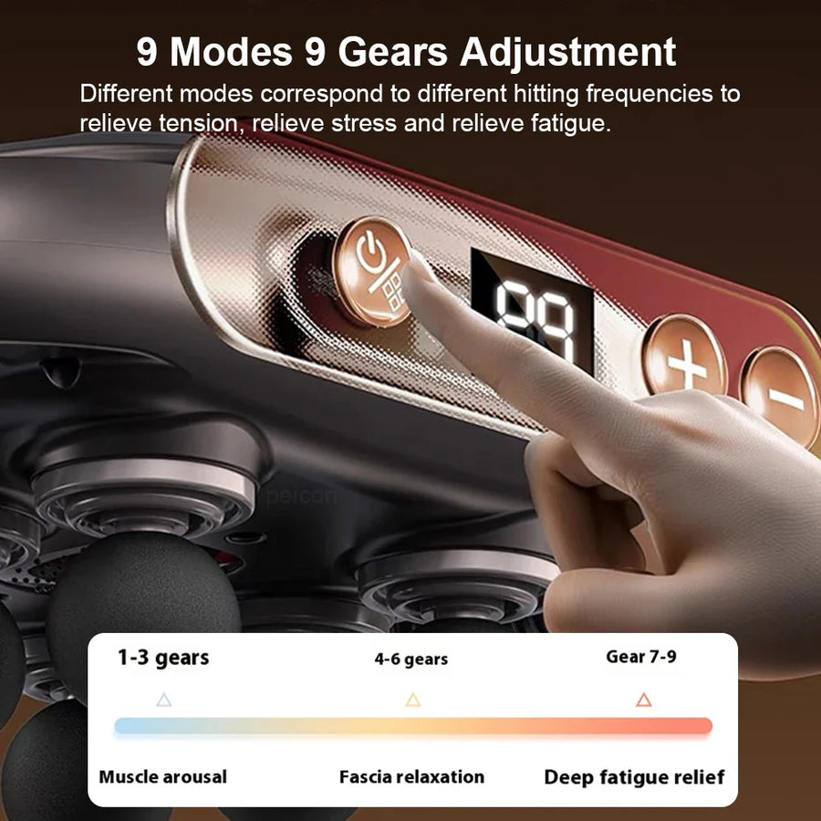 Six-Head Muscle Relief Massager Gun - Image 5