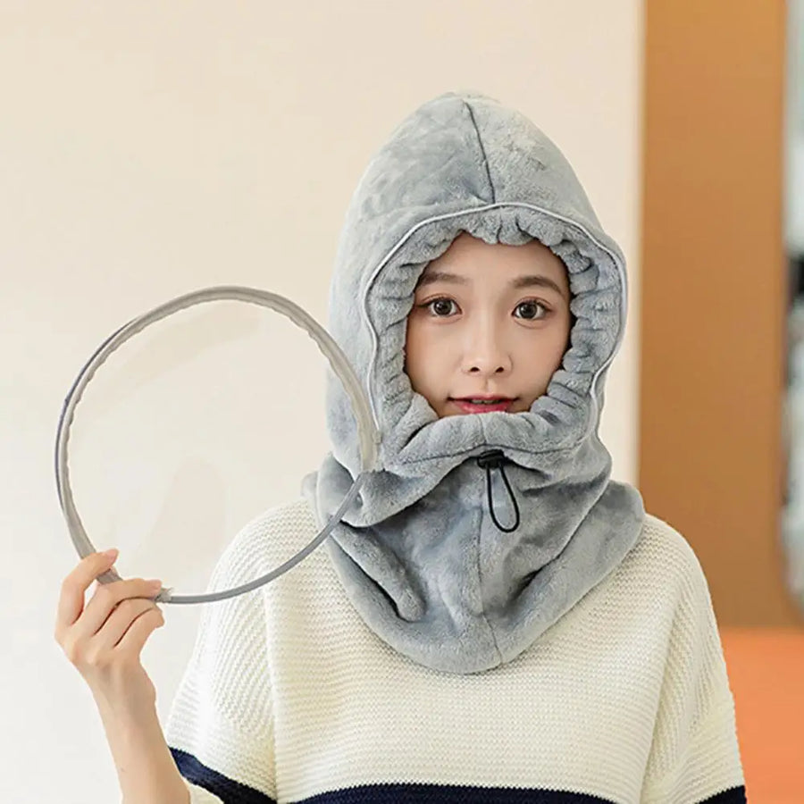 Warm Plush Winter Full Face Hat - Image 1