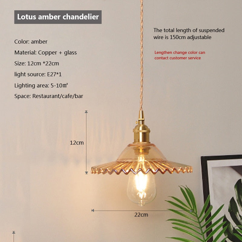 Nordic Brilliance Transparent Glass Pendant Lamp - Image 16