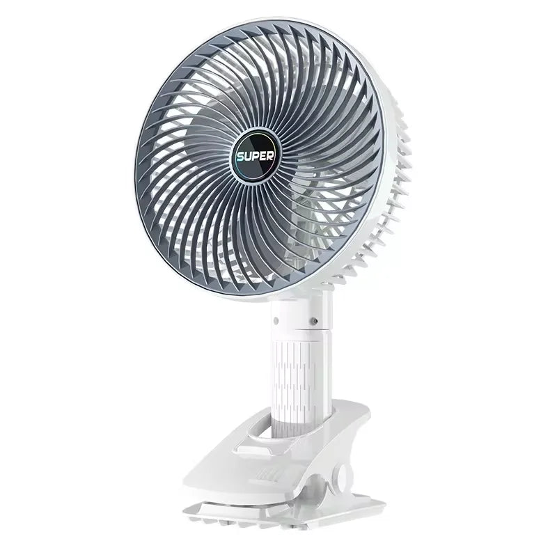 Clip-on Portable Compact USB Rechargeable Cooling Fan - Image 1
