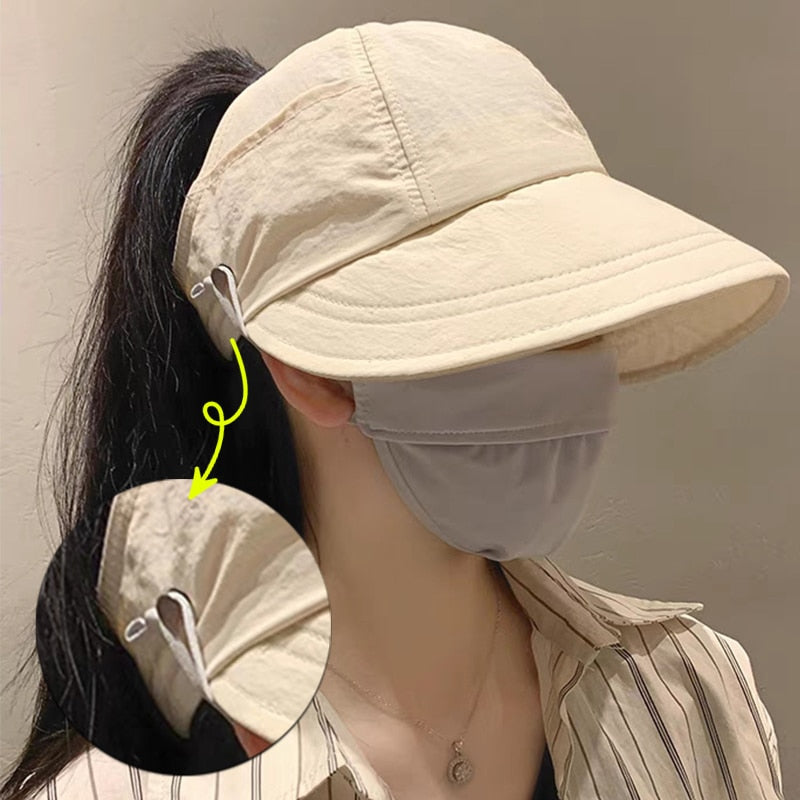 Sun Safe Chic Summer Mask Holder Hat - Image 0