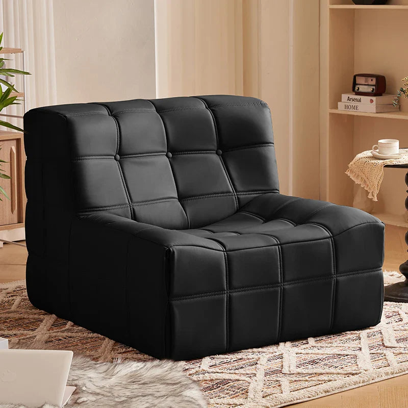 Modern Minimalist Cube-Style Convertible Modular European Lounge Chair - Image 7