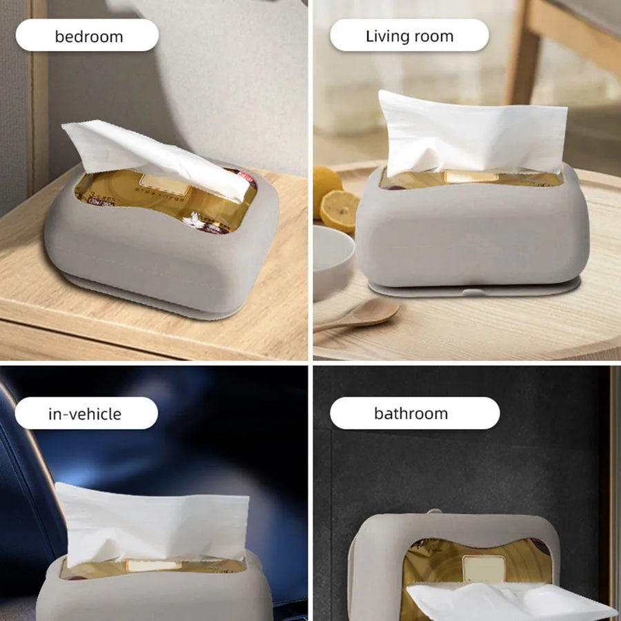 Minimalist Design Suction Wall-Mounted Tissue Dispenser - Image 2