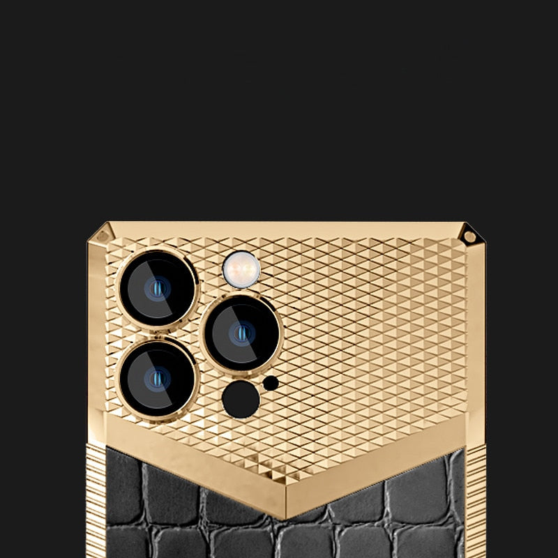 Crocodile Pattern Shock Absorbent Leather iPhone Case - Image 3