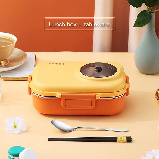 Insulated Divider Stainless Steel Lunchbox Set - Image 6
