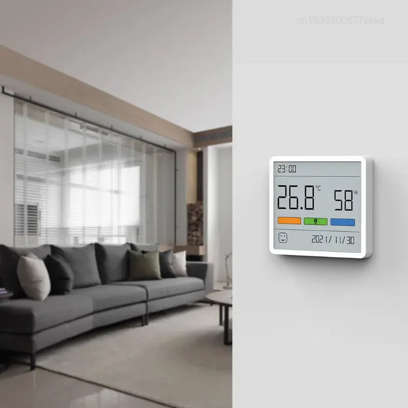 All-in-One Indoor Humidity Meter Clock Digital Thermometer - Image 1